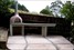 Wood-fired pizza oven, polished concrete bench-top, paving, landscaping, creative